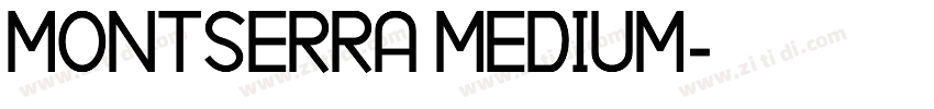 MONTSERRA MEDIUM字体转换